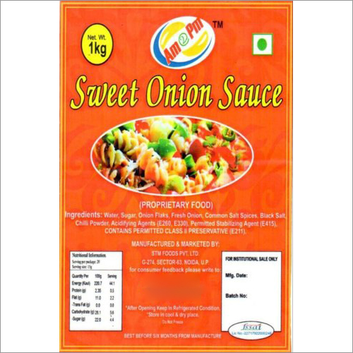 Sweet Onion Sauce - Low Fat Paste Ergonomical Easy Dispensing Bottle | Perfect for Salads Sandwiches and Snacks Anytime Anywhere