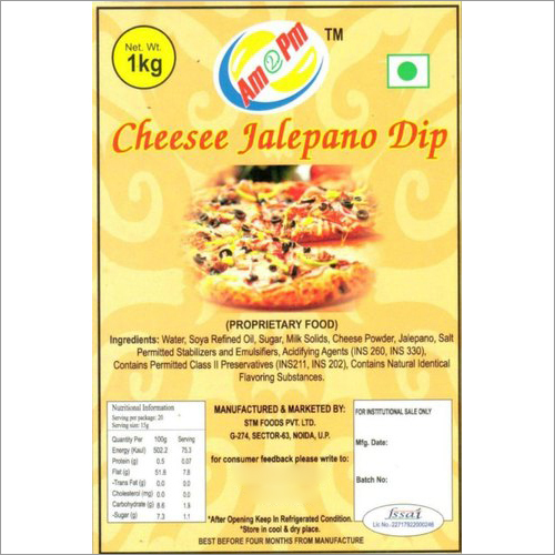Cheese Jalepeno Dip - Creamy Form, Grade A | Easily Digestible, Ideal for Households, Hotels, Catering, and Culinary Use