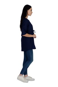 Remtex Women Cotton Blue Casual Top