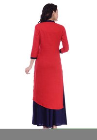 Remtex Kurti Palazzo Blue in Red Straight