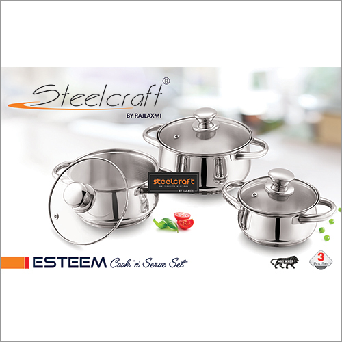 Esteem Stainless Steel Cookware And Serving Set