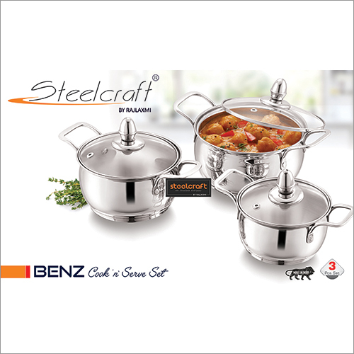 Benz Stainless Steel Cookware And Serving Set