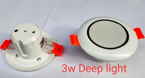 3W Deep Light - Ceramic, 50mm | All Colors Available, 6500K Cool White, 200-300V Input Voltage, 0.95 Power Factor, 110-120 Luminance