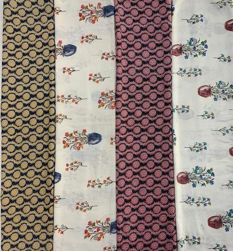 Warm Rayon Slub Printed Fabrics