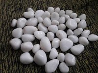 Luxury Quality White Machine Polished Pebbles Stone And Colored Pebbles Mosaic Carpet Flooring Garden Stone - Artificial Stone Type: Solid Surface