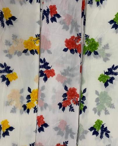 Slub D Capsule Foil Print Fabric, Multicolour, Width: 44 Inch at