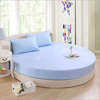Blue Round Bed Sheet Set