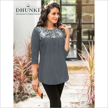 Designer Embroidery Work Top Bust Size: S(36) M(38) L(40) Inch (In)