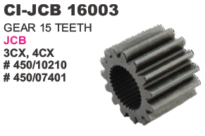 Gear 15 Teeth JCB