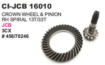 Crown Wheel Pinion Spiral JCB