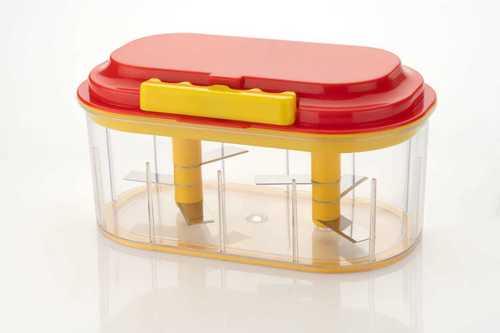 Twin Plastic Handy Vegetable Chopper, Vegetable Cutter, Twin Handy Dual Chopper,(Multicolour)