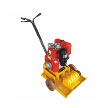 Plate Compactor Use For Soil Compaction Works On Construction Site