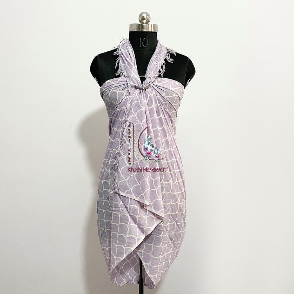 Cotton Sarong Wrap For Women  Summer Light Weight Pareo