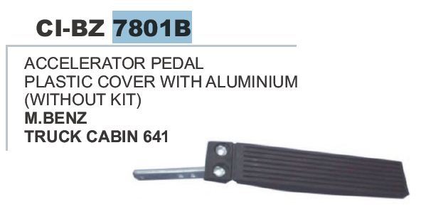 Accelerator Pedal Palstic Cover with Aluminium