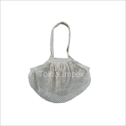 Off White / Natural White Cotton Mesh Shopping Bags