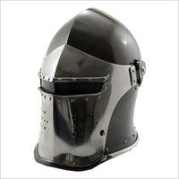 Helmet New Black Barbuta Roman Gladiator Armor Helme Adult 72 cm inner circumference  by THOR INSTRUMENTS