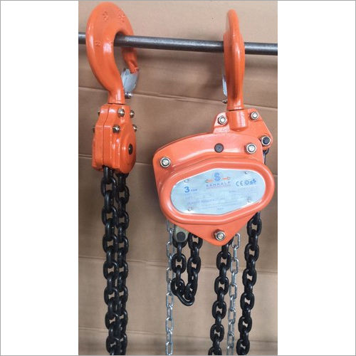 Strong 3 Ton Sankalp Chain Pulley Block