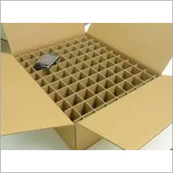 Partions Corrugated Box - Paper, Rectangular, Brown | Ideal for Electronic Industrial Use, Customizable Size to Fit Your Requirements