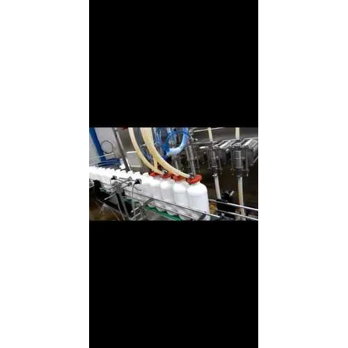 Semi-Automatic Filling Machine - Stainless Steel, Silver Finish | 220 Volt Efficiency for Beverage Production