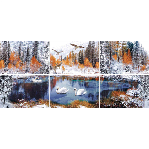Poster Wall Tiles - Ceramic, Multiple Sizes, Square/rectangle, 8mm Thickness | Easy Installation, Durable, Glossy Finish, Water Resistant, Lightweight