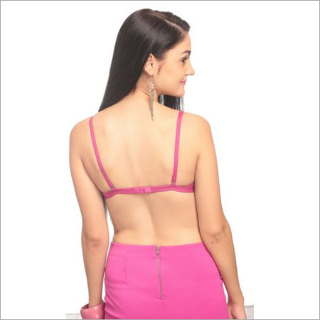 Available In Different Colors Plain Cotton Single Hook Slim Pad Ladies Bra  With B Cup Size at Best Price in Delhi