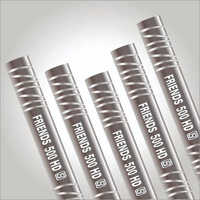 Mild Steel Tmt Bar - 16mm Diameter, Fe 500 Grade | Ribbed Surface Finish, 12m Length, Yield Strength 500 N/mm², Tensile Strength 550 N/mm²