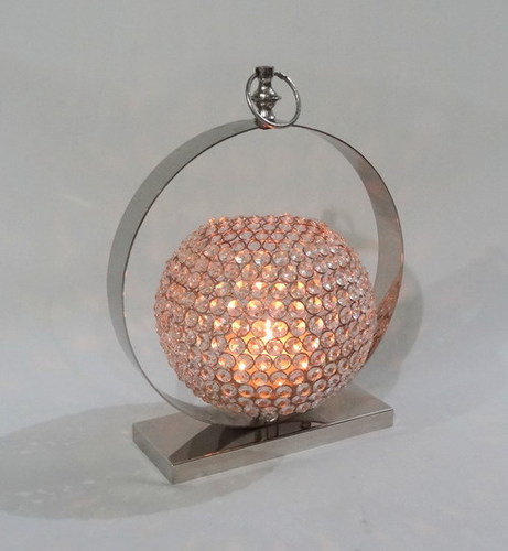 Crystal Beaded Candle Holder