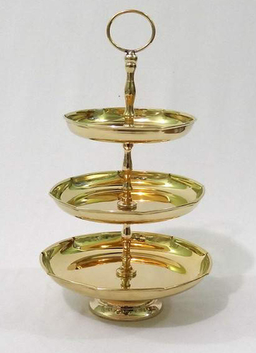 Brass 3 Tier cake stand By METAL MARQUE