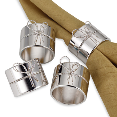 Fancy Silver Napkin Ring By METAL MARQUE