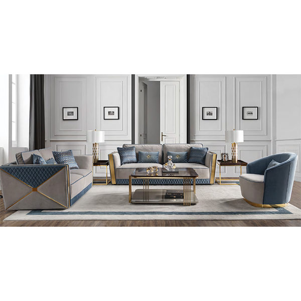 Fabric Sofa - Velvet & Wood, 72x36x32 in, Gray | Elegant Design, Soft Fabric, Comfortable Seating, Durable Frame