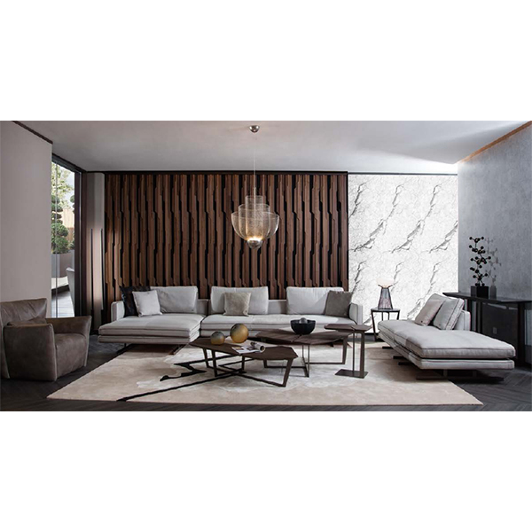 Leather Sofa Set - Leather, Variable Dimensions, Grey | Durable Design, Comfortable Sectional Seating, Stylish Living Room