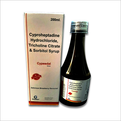 Cyproheptadine HCL Tricholine Citrate And Sorbitol Syrup