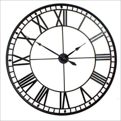 Round Skeleton Wall Clock 