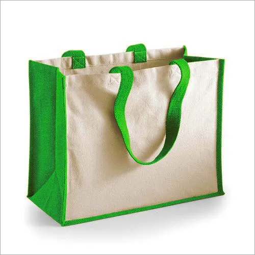 Jute Shopping Bag - Jute Material, Different Sizes Available, Multicolor Design | Long Service Life, Ideal For Shopping Needs