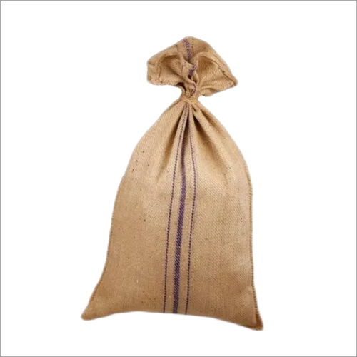 Jute Gunny Bag - 37.5x22 Inches Brown Printed Design | 50 Kg Capacity Long Service Life Customizable Size