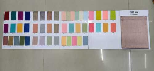 All Colour Zora / Zorba Silk Plain Fabrics