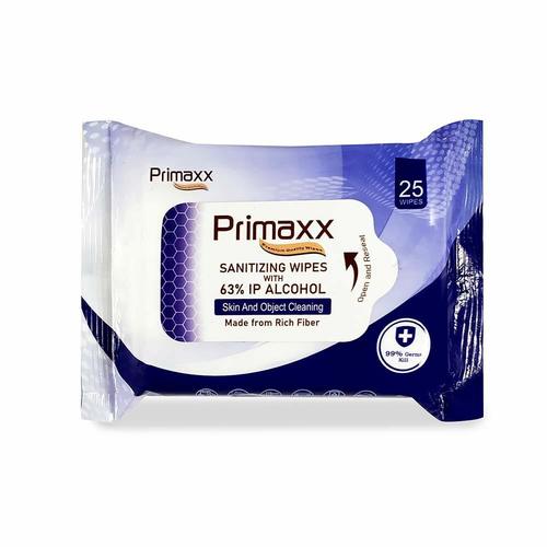 Primaxx Sanitizing Wet Wipes - 25 Wipes