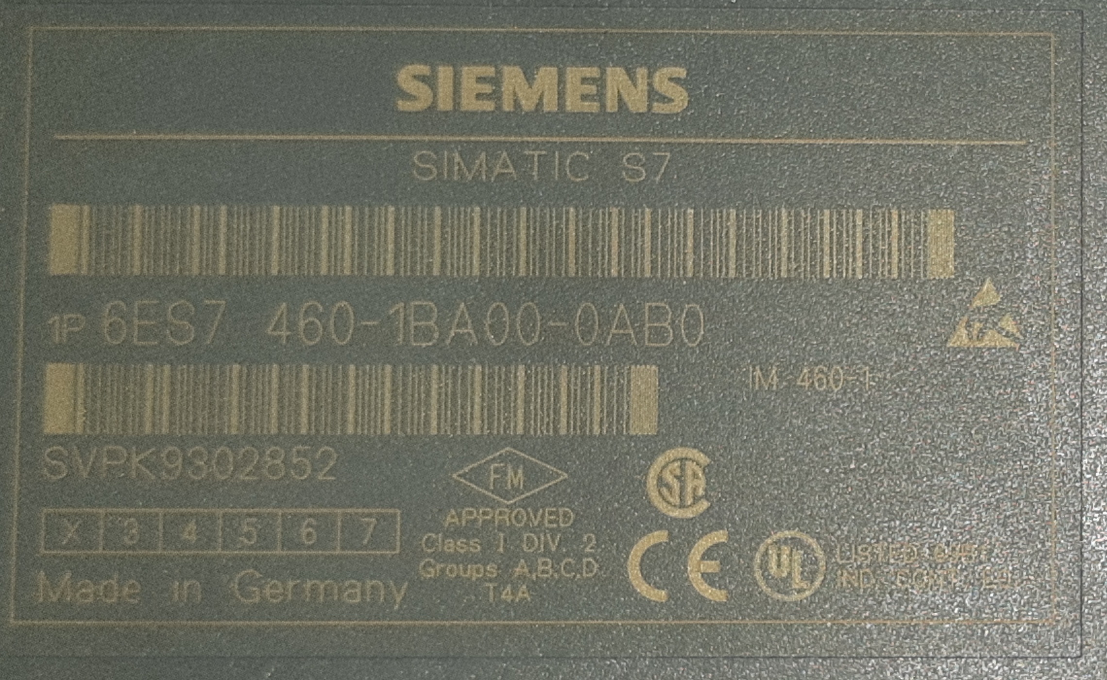SIEMENS SIMATIC S7400 MODULE