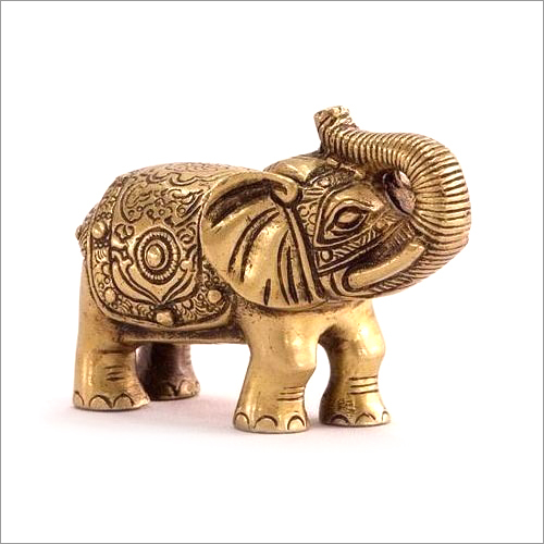 Brass Elephant Animal Statue