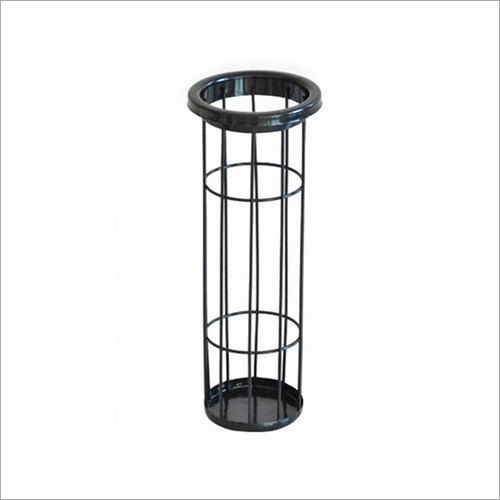 Black Mild Steel Filter Bag Cage