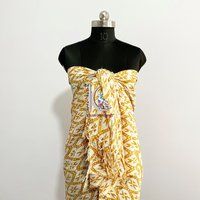 100% Cotton Beach Wear Dress Printed  Sarong