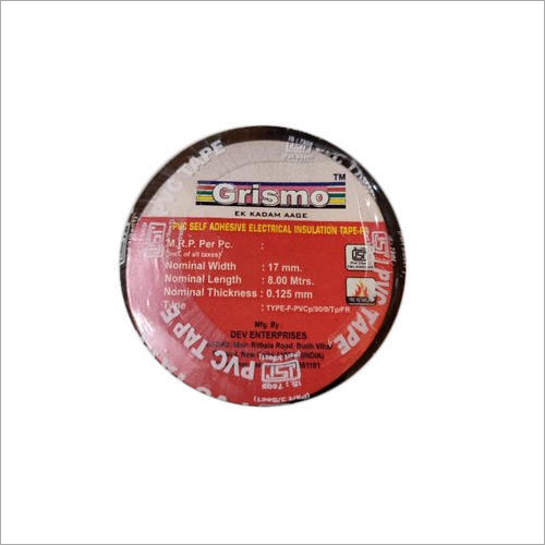 Grismo Black PVC Self Adhesive Electrical Insulation Tape
