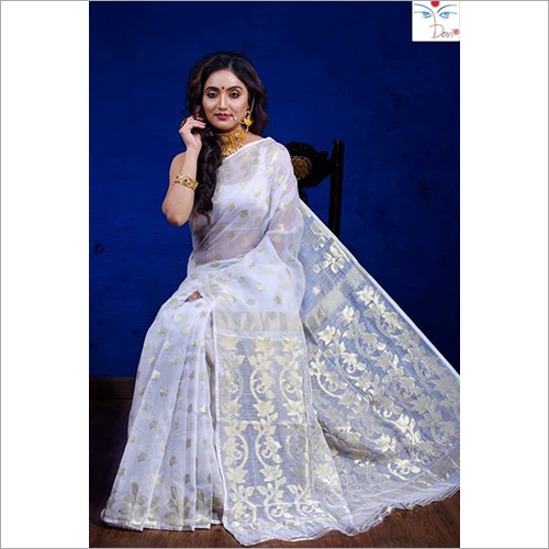 Designer Fancy Rasom Moslin Jamdani Saree