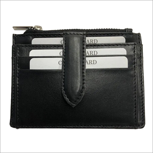 Black Leather Credit Card Holder By OXIMS EXPORTS LLP