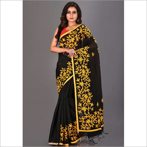 Ladies Handloom Embroidary Saree