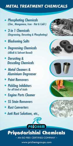 Metal Treatment Chemicals Usage: Furniture Paint