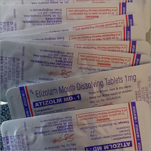 1 mg Etizolam Mouth Dissolving Tablets