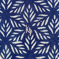 Natural Indigo Dyed Cotton Dress Material Fabric For Garments