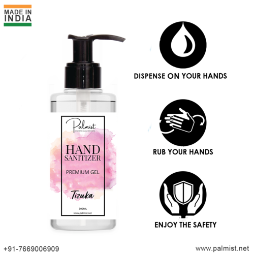 Palmist Hand Sanitizer - 300ml Isopropyl Alcohol 70% | Pack of 3 with Tizuka, Signature, and Brace Fragrances, Kills 99.99% Germs, Suitable for All Ages, Transparent