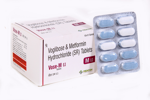 Voglibose 0.3 + Metformine 500+(Bilayierd By PEDICON PHARMACEUTICALS